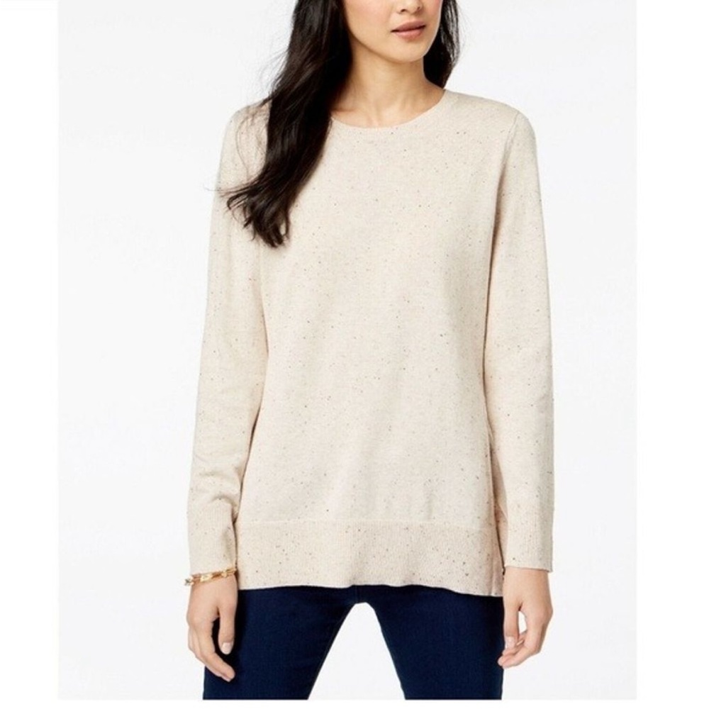 MAISON JULES CREAM SPECKLED SWEATER
